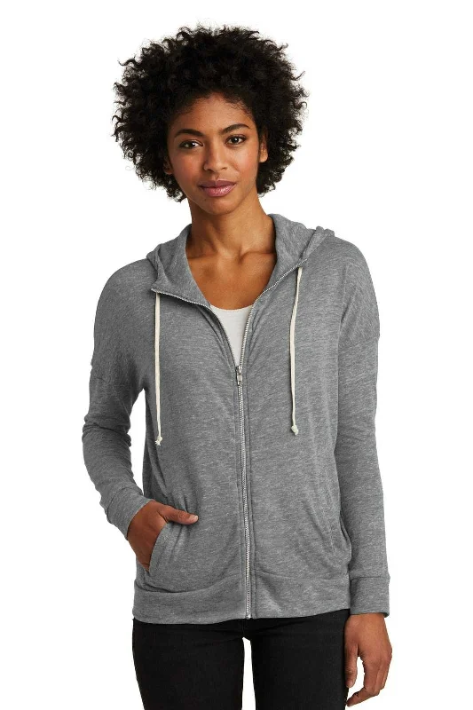 Alternative AA2896 Women's Eco-Jersey Cool-Down Zip Hoodie - Eco Gray Hoodie with Cropped Fit Short Trendy Alternative AA2896 Women's Eco-Jersey Cool-Down Zip Hoodie - Eco Gray Hoodie with Cropped Fit Short Trendy