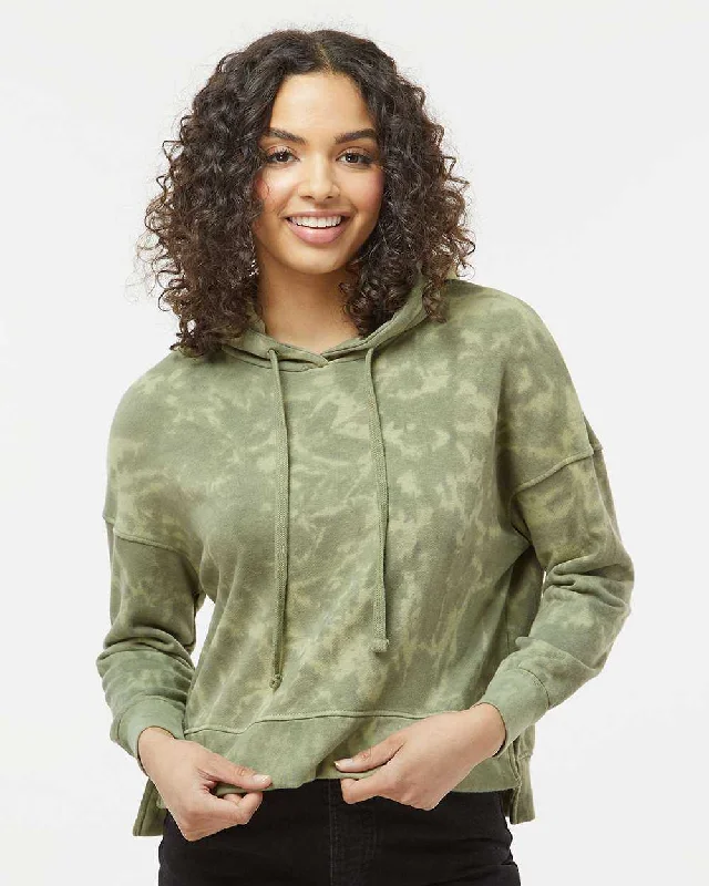 Alternative Apparel 9906ZT Women's Eco-Washed Terry Hooded Sweatshirt - Olive Tonal Tie Dye Hoodie with Cuffed Sleeves Snug Secure Alternative Apparel 9906ZT Women's Eco-Washed Terry Hooded Sweatshirt - Olive Tonal Tie Dye Hoodie with Cuffed Sleeves Snug Secure