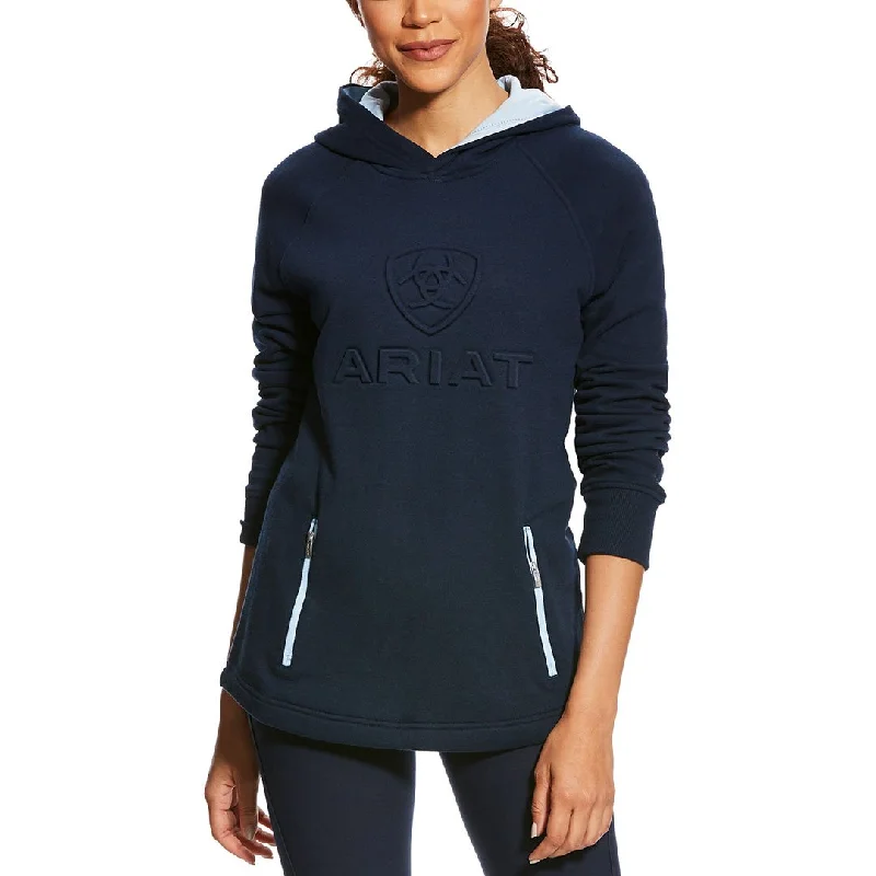 Ariat 3D Navy Hoodie Hoodie with Camouflage Military Edgy