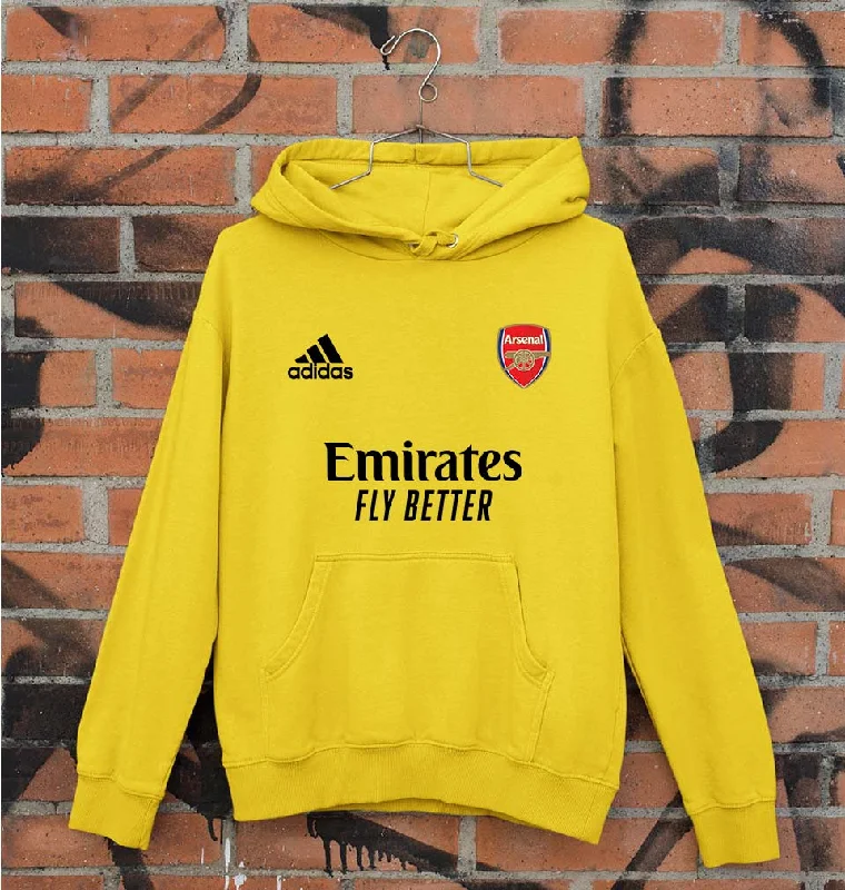 Arsenal 2021-22 Unisex Hoodie for Men/Women Hoodie with Raw Hem Edgy Unfinished