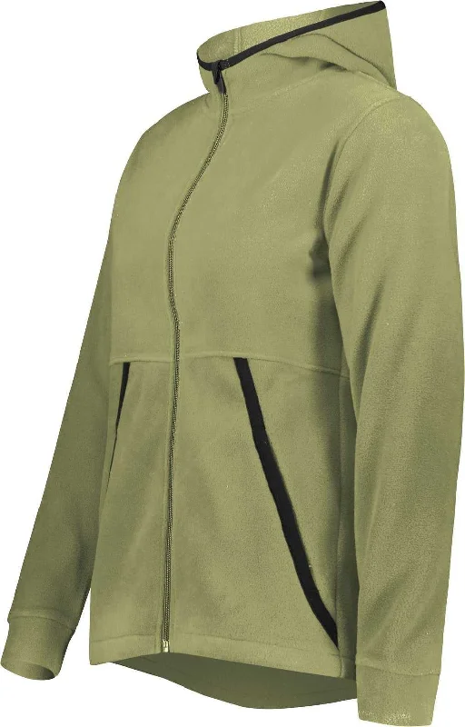 Augusta 6860 Ladies Chill Fleece 2.0 Full Zip Hoodie - Olive Hoodie with Magnetic Closure Innovative Modern Augusta 6860 Ladies Chill Fleece 2.0 Full Zip Hoodie - Olive Hoodie with Magnetic Closure Innovative Modern