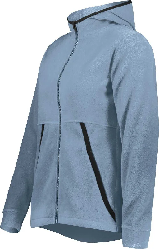 Augusta 6860 Ladies Chill Fleece 2.0 Full Zip Hoodie - Storm Hoodie with Slit Hem Functional Movement Augusta 6860 Ladies Chill Fleece 2.0 Full Zip Hoodie - Storm Hoodie with Slit Hem Functional Movement