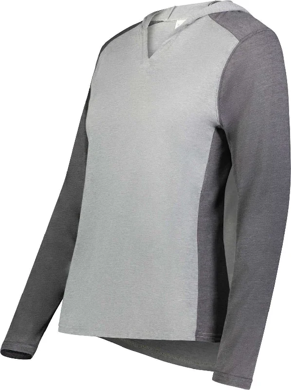 Augusta 6902 Ladies Gameday Vintage Hoodie - Gray Heather Carbon Heather Hoodie with Fur Luxurious Winter Augusta 6902 Ladies Gameday Vintage Hoodie - Gray Heather Carbon Heather Hoodie with Fur Luxurious Winter