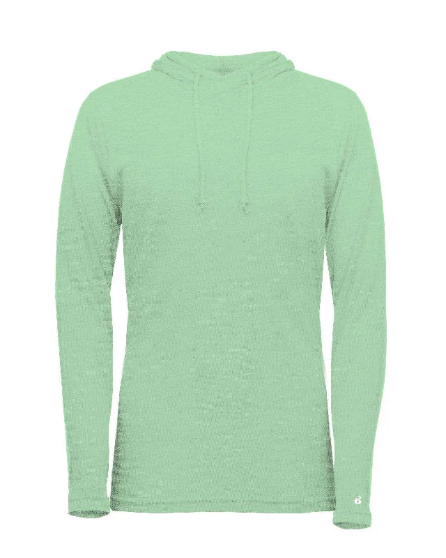 Badger Sport 496500 Tri-Blend Surplice Women's Hoodie Tee - Mint