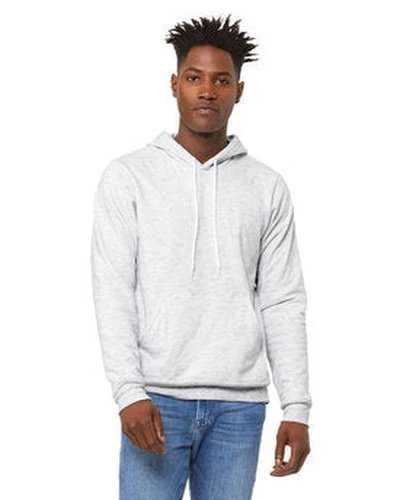 Bella + Canvas 3719 Unisex Sponge Fleece Pullover Hooded Sweatshirt - Ash