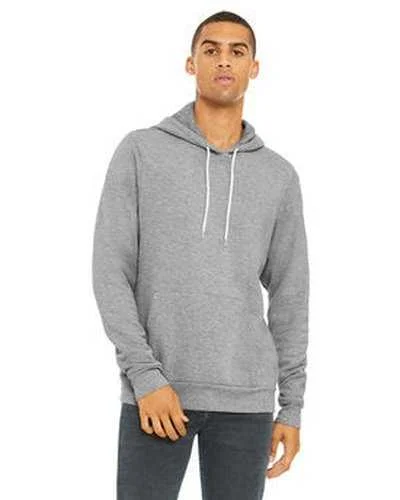 Bella + Canvas 3719 Unisex Sponge Fleece Pullover Hooded Sweatshirt - Athletic Heather