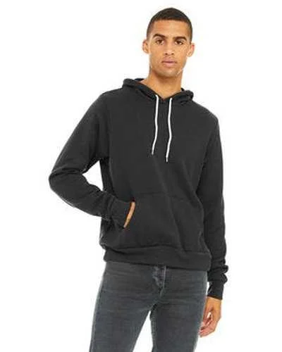 Bella + Canvas 3719 Unisex Sponge Fleece Pullover Hooded Sweatshirt - Dark Gray