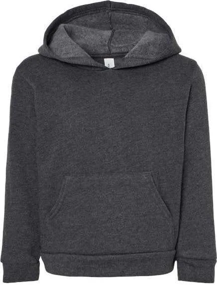 Bella + Canvas 3719T Toddler Sponge Fleece Pullover Hoodie - Dark Gray Heather