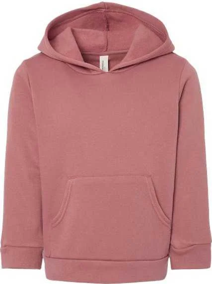 Bella + Canvas 3719T Toddler Sponge Fleece Pullover Hoodie - Mauve