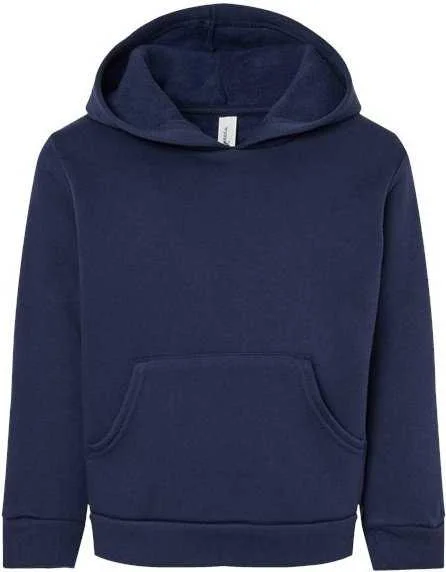 Bella + Canvas 3719T Toddler Sponge Fleece Pullover Hoodie - Navy