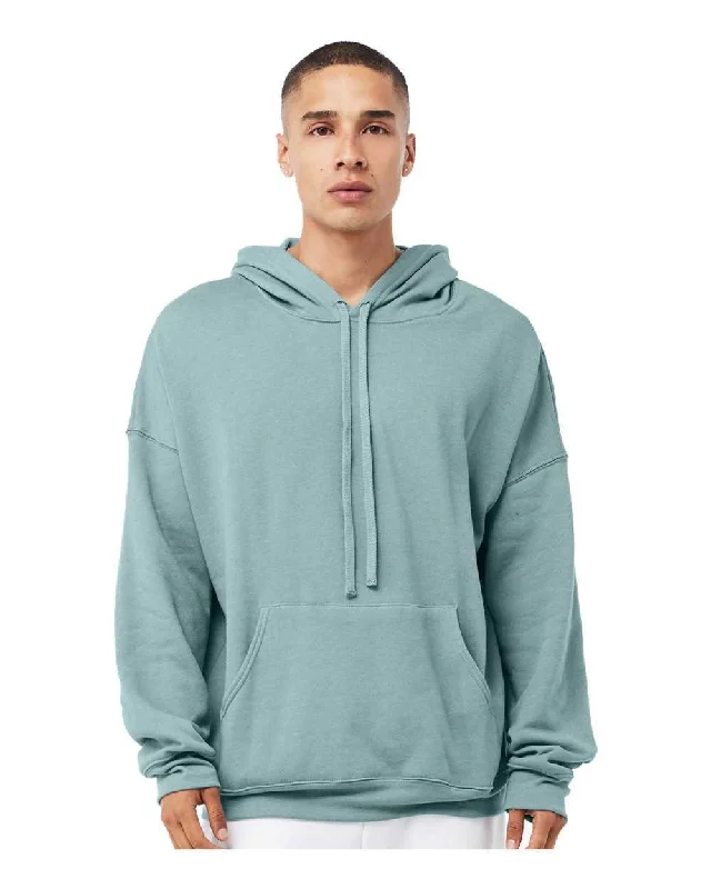 Bella + Canvas 3729 Unisex Sponge Fleece Drop Shoulder Hoodie - Heather Blue Lagoon