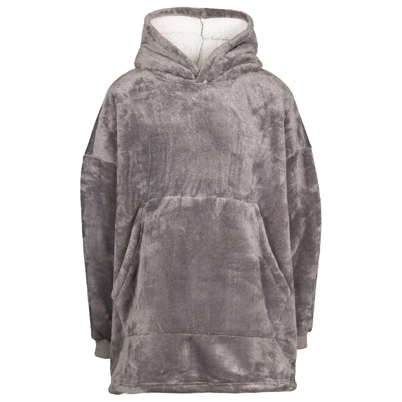 Cosiness Adults Oversized Blanket Hoodie in Steel Grey