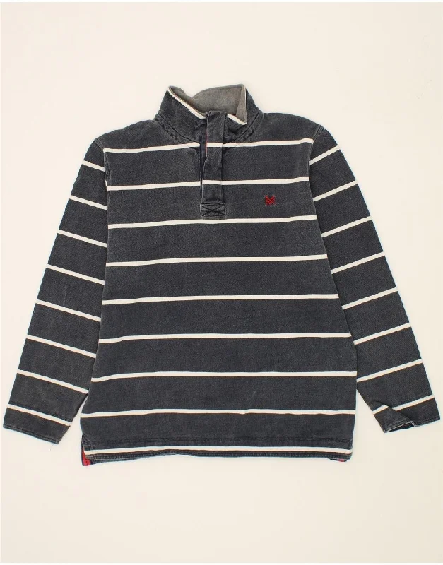 CREW CLOTHING Mens Zip Neck Sweatshirt Jumper XL Navy Blue Striped Cotton Hoodie Jacket Zipper Layering CREW CLOTHING Mens Zip Neck Sweatshirt Jumper XL Navy Blue Striped Cotton Hoodie Jacket Zipper Layering