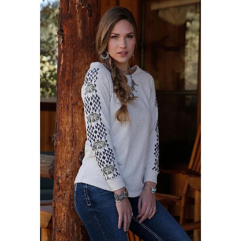 Cruel Denim Heather Cream Womens Sweatshirt Hoodie with Toggle Buttons Decorative Unique Cruel Denim Heather Cream Womens Sweatshirt Hoodie with Toggle Buttons Decorative Unique