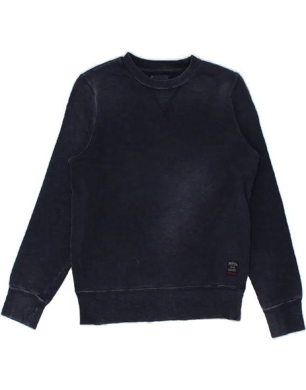 DIESEL Womens Sweatshirt Jumper UK 14 Medium Navy Blue Hoodie with Print Artistic Unique DIESEL Womens Sweatshirt Jumper UK 14 Medium Navy Blue Hoodie with Print Artistic Unique