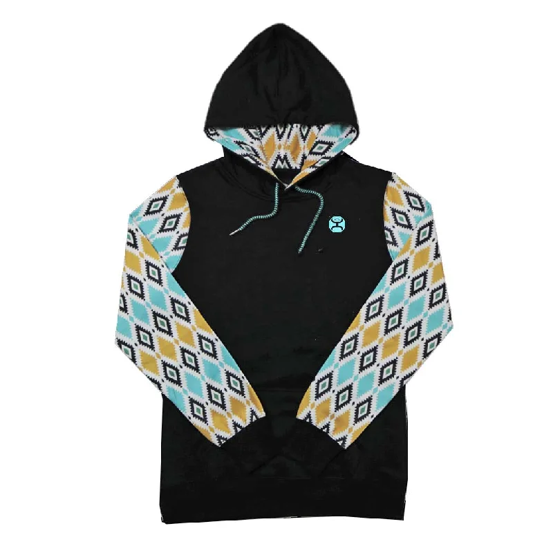 Hooey Women's Prickly Pear Aztec Hoodie Hoodie with Lining Warm Insulated