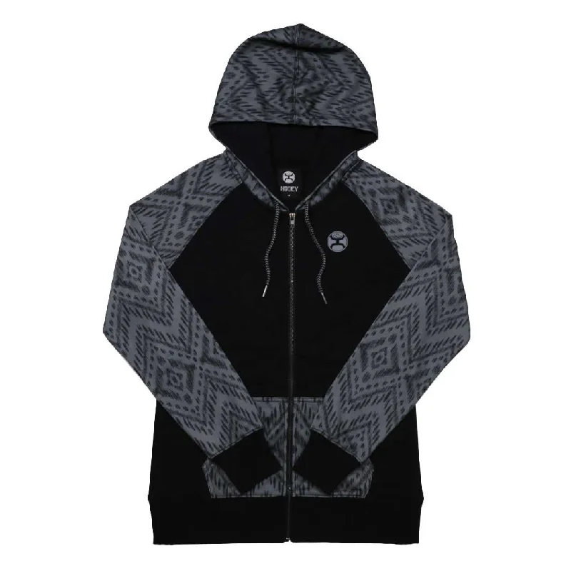 Hooey Women's Santa Fe Zip Up Hoodie Hoodie with Rhinestones Sparkly Elegant