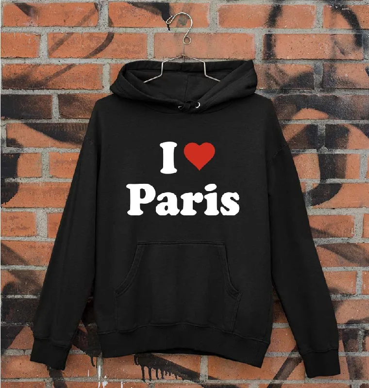 I Love Paris Unisex Hoodie for Men/Women