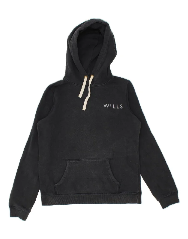JACK WILLS Womens Oversized Graphic Hoodie Jumper UK 10 Small Navy Blue Hoodie with Full-Zip Functional Layering JACK WILLS Womens Oversized Graphic Hoodie Jumper UK 10 Small Navy Blue Hoodie with Full-Zip Functional Layering