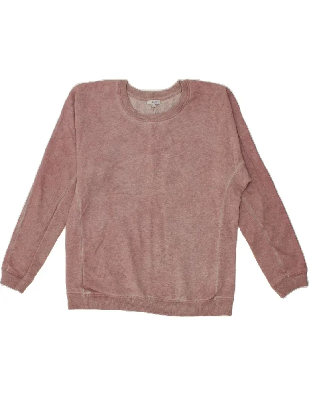 JIGSAW Womens Oversized Sweatshirt Jumper UK 14 Medium Purple Cotton Hoodie with Set-In Sleeves Structured Classic JIGSAW Womens Oversized Sweatshirt Jumper UK 14 Medium Purple Cotton Hoodie with Set-In Sleeves Structured Classic