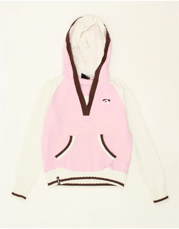 LOTTO Girls Hoodie Jumper 10-11 Years Medium Pink Colourblock Zip Hoodie Drawstring Kangaroo Pocket LOTTO Girls Hoodie Jumper 10-11 Years Medium Pink Colourblock Zip Hoodie Drawstring Kangaroo Pocket