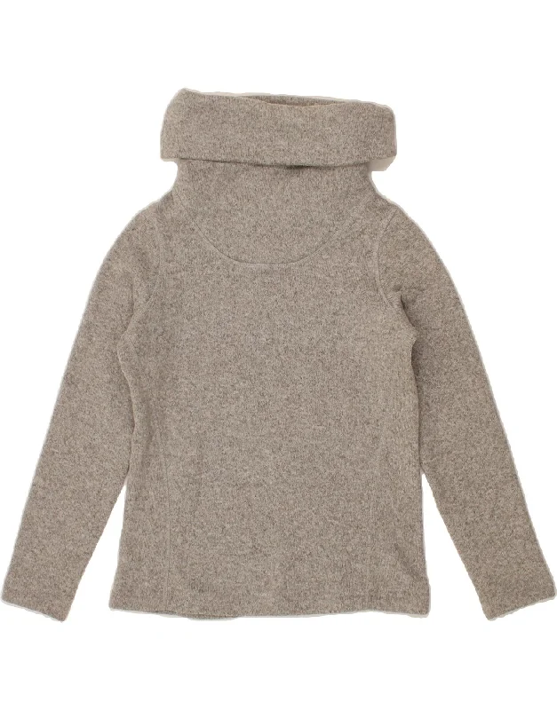 MOUNTAIN WAREHOUSE Womens Roll Neck Sweatshirt Jumper UK 10 Small Grey Hoodie with Full-Zip Functional Layering MOUNTAIN WAREHOUSE Womens Roll Neck Sweatshirt Jumper UK 10 Small Grey Hoodie with Full-Zip Functional Layering