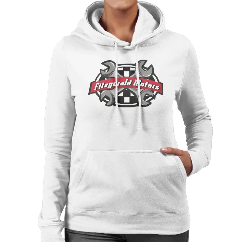 Neighbours Fitzgerald Motors Logo Women's Hooded Sweatshirt Hoodie with Elastic Cuffs Stretchable Comfortable Neighbours Fitzgerald Motors Logo Women's Hooded Sweatshirt Hoodie with Elastic Cuffs Stretchable Comfortable