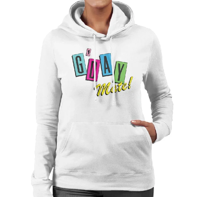 Neighbours Good Day Mate Women's Hooded Sweatshirt Hoodie with Raglan Sleeves Sporty Comfortable Neighbours Good Day Mate Women's Hooded Sweatshirt Hoodie with Raglan Sleeves Sporty Comfortable