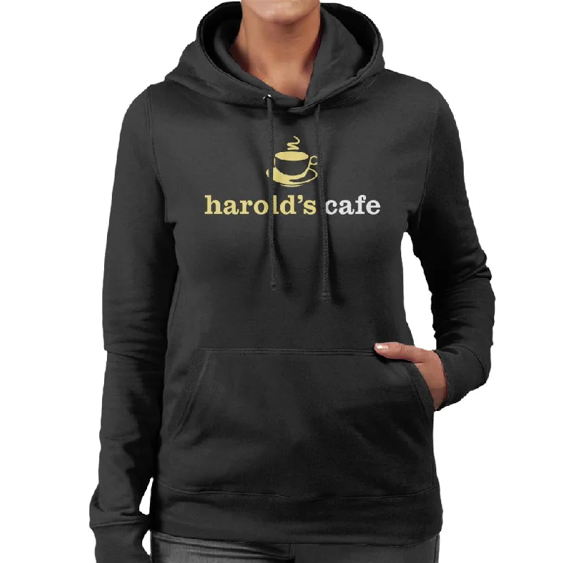 Neighbours Harolds Cafe Women's Hooded Sweatshirt Hoodie with Contrast Stitching Detailed Premium Neighbours Harolds Cafe Women's Hooded Sweatshirt Hoodie with Contrast Stitching Detailed Premium