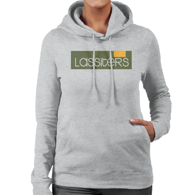 Neighbours Lassiters Vintage Logo Women's Hooded Sweatshirt Hoodie with Lace Feminine Delicate Neighbours Lassiters Vintage Logo Women's Hooded Sweatshirt Hoodie with Lace Feminine Delicate