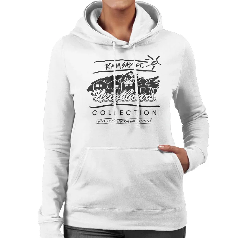 Neighbours Retro Illustration Women's Hooded Sweatshirt Hoodie with Lining Warm Insulated Neighbours Retro Illustration Women's Hooded Sweatshirt Hoodie with Lining Warm Insulated