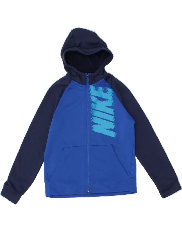 NIKE Boys Graphic Zip Hoodie Sweater 10-11 Years Medium Navy Blue Hoodie Dress Longline Feminine NIKE Boys Graphic Zip Hoodie Sweater 10-11 Years Medium Navy Blue Hoodie Dress Longline Feminine