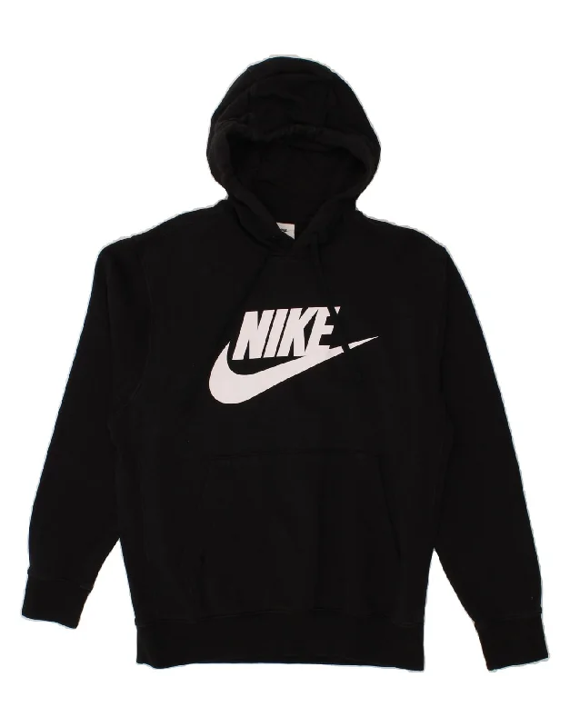 NIKE Mens Graphic Hoodie Jumper Medium Black Cotton Cotton Hoodie Fleece Lining Warmth NIKE Mens Graphic Hoodie Jumper Medium Black Cotton Cotton Hoodie Fleece Lining Warmth