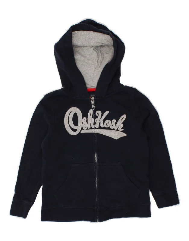 OSH KOSH Boys Graphic Zip Hoodie Sweater 4-5 Years Navy Blue Cotton Hoodie with Print Artistic Unique OSH KOSH Boys Graphic Zip Hoodie Sweater 4-5 Years Navy Blue Cotton Hoodie with Print Artistic Unique