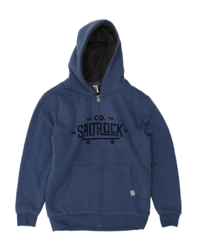 SALTROCK Boys Graphic Zip Hoodie Sweater 11-12 Years Navy Blue Hoodie with Crew Neck Simple Timeless SALTROCK Boys Graphic Zip Hoodie Sweater 11-12 Years Navy Blue Hoodie with Crew Neck Simple Timeless