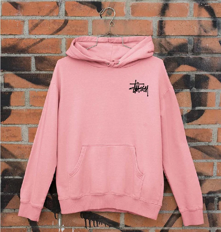 Stussy Unisex Hoodie for Men/Women Hoodie with Hem Lace Feminine Delicate