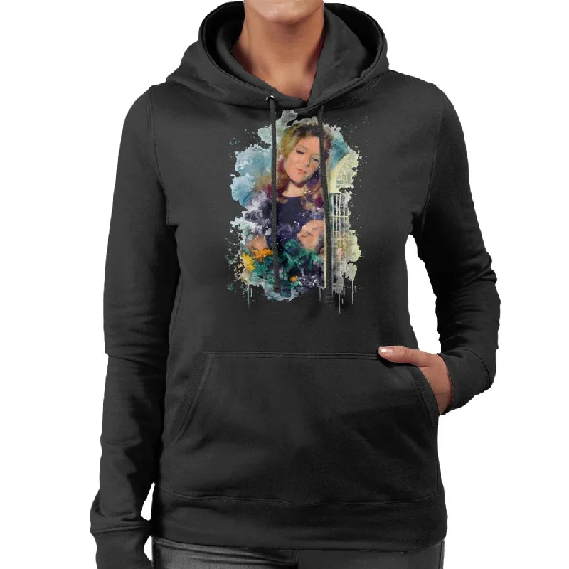 TV Times Diana Rigg On TV Show Married Alive Women's Hooded Sweatshirt Hoodie with Hidden Zipper Minimalist Clean TV Times Diana Rigg On TV Show Married Alive Women's Hooded Sweatshirt Hoodie with Hidden Zipper Minimalist Clean