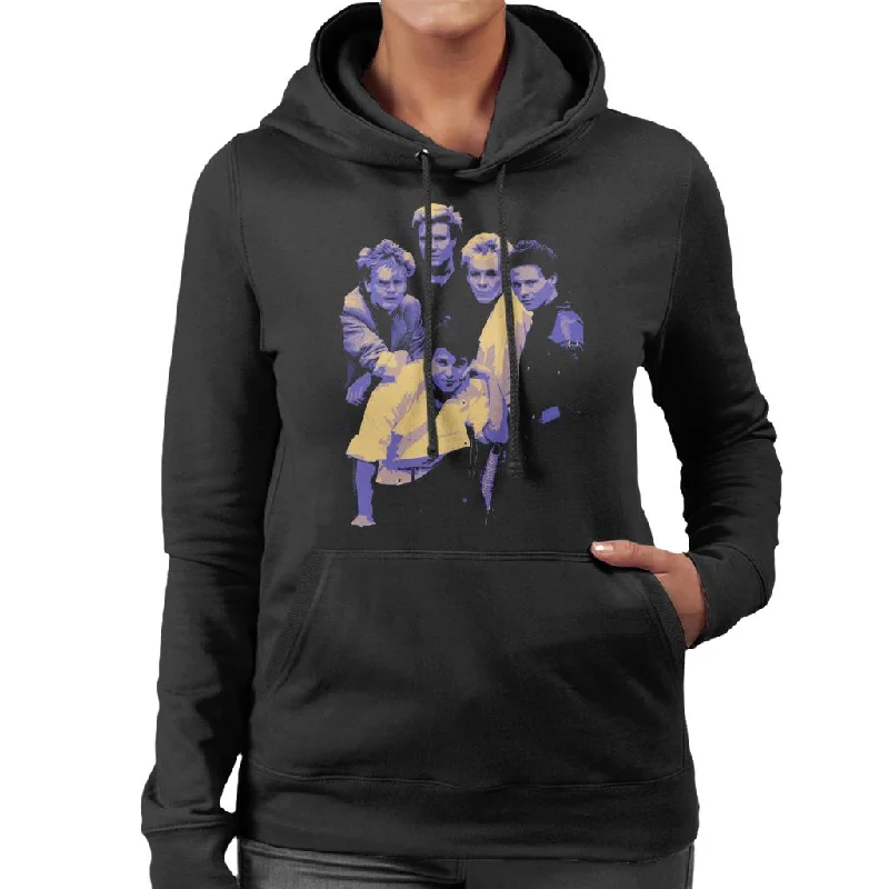 TV Times Duran Duran Band Portrait Blue 1983 Women's Hooded Sweatshirt