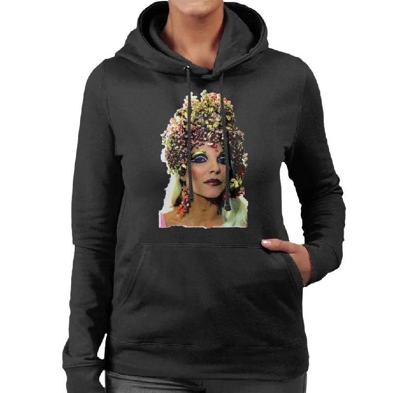 TV Times Joan Collins Space 1999 Women's Hooded Sweatshirt Hoodie Dress Longline Feminine TV Times Joan Collins Space 1999 Women's Hooded Sweatshirt Hoodie Dress Longline Feminine
