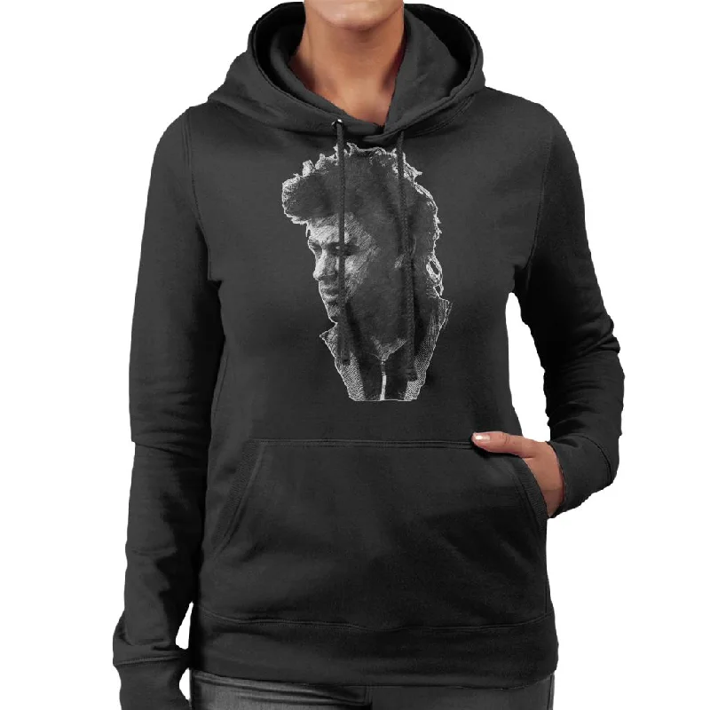 TV Times Pop Singer Bob Geldof 1986 Women's Hooded Sweatshirt