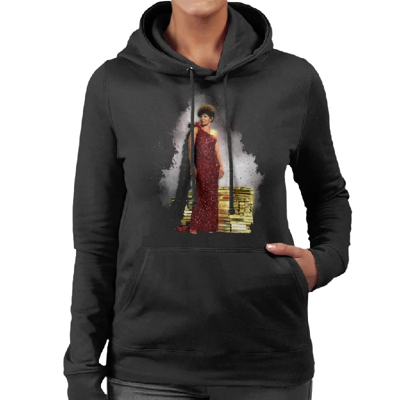 TV Times Shirley Bassey Sparkly Dress Women's Hooded Sweatshirt