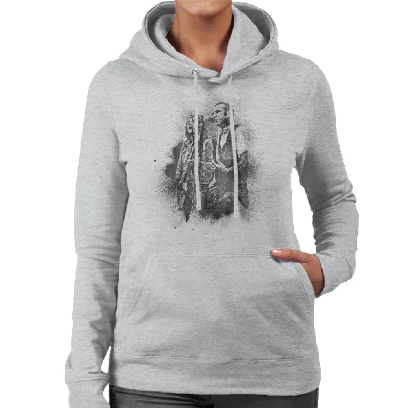 TV Times Status Quo Live Grain Effect Women's Hooded Sweatshirt