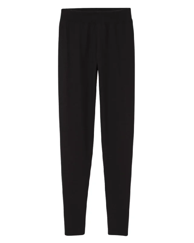 27138 #992 Black Elastic Cotton Leggings Comfortable Leggings with Pockets