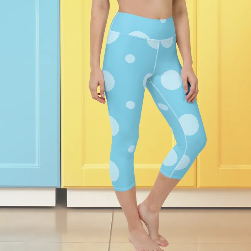 Baby Blue Yoga Capri Leggings | Capri Leggings Activewear, lioness-love