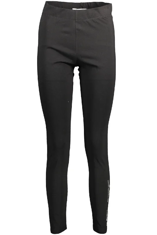 Black Cotton Women Legging Comfortable Fleece-Lined Leggings