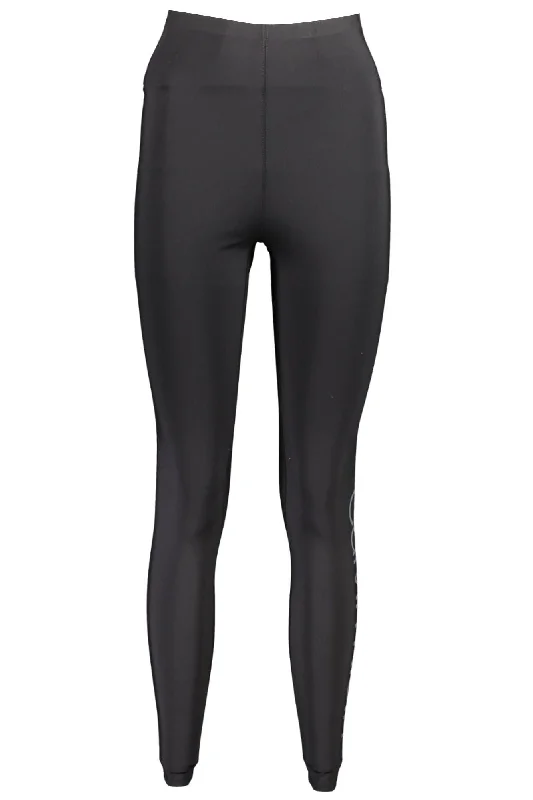 Black Polyester Women Legging Comfortable Plus Size Leggings