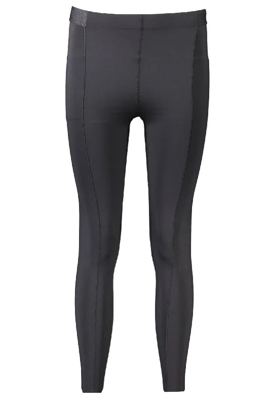 Black Polyester Women Leggings Trendy Flared Leggings
