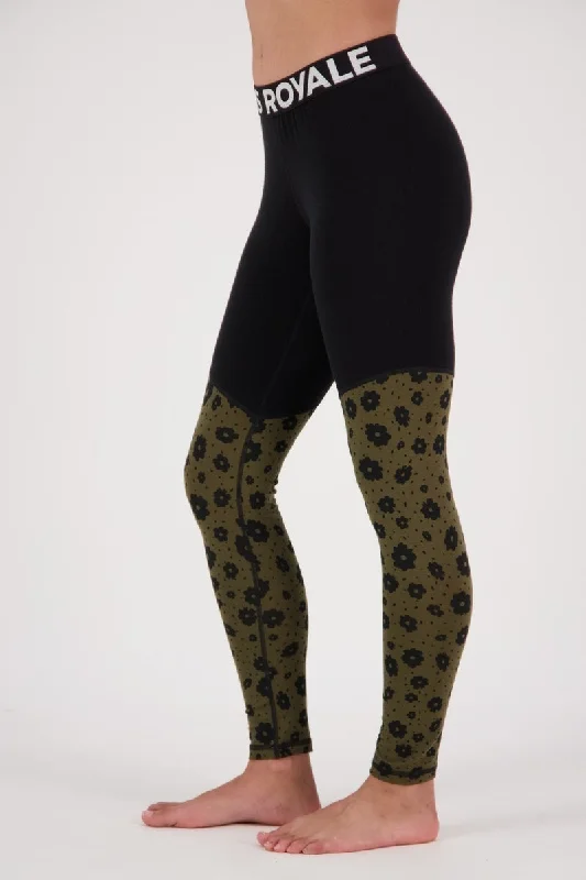 Cascade Merino Flex 200 Legging Aoraki Lily Cozy Full-Length Workout Leggings