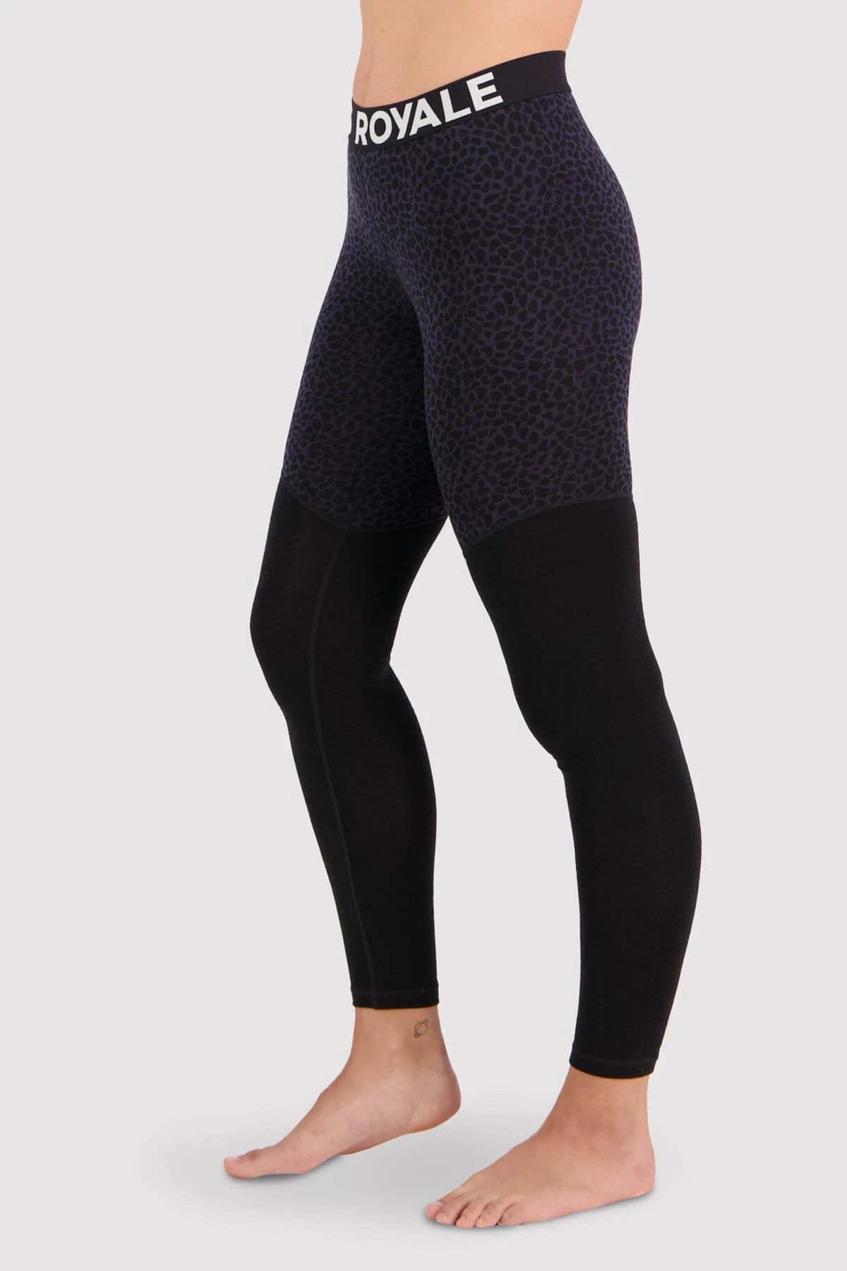 Cascade Merino Flex 200 Legging Arctic Leopard Trendy Color Block Leggings