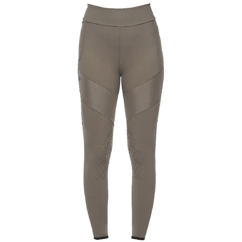 Cavalleria Toscana High Waist Leggings - Dove Grey Trendy Patterned Leggings